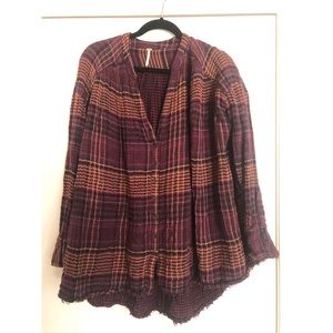 Free People Flannel Top-Medium